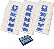 SB02PL conjunto de accesorios para aspiradoras Electrolux, AEG, Philips, 15 sacos, 1 filtro HEPA